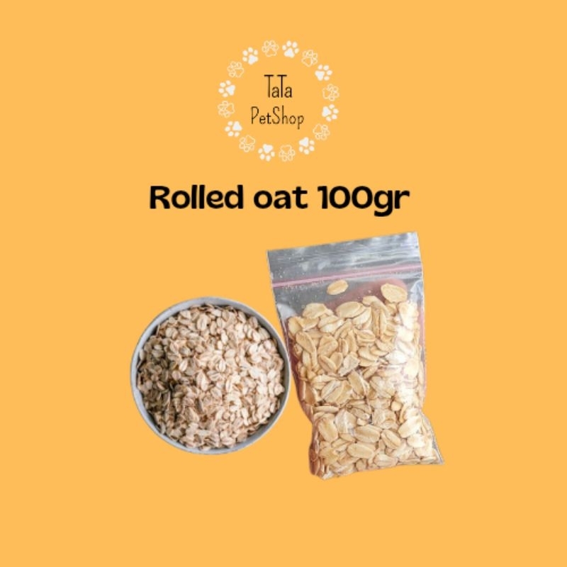 Rolled oat snack hamster 100gr|Snack hamster|Makanan hewan|Oat hamster