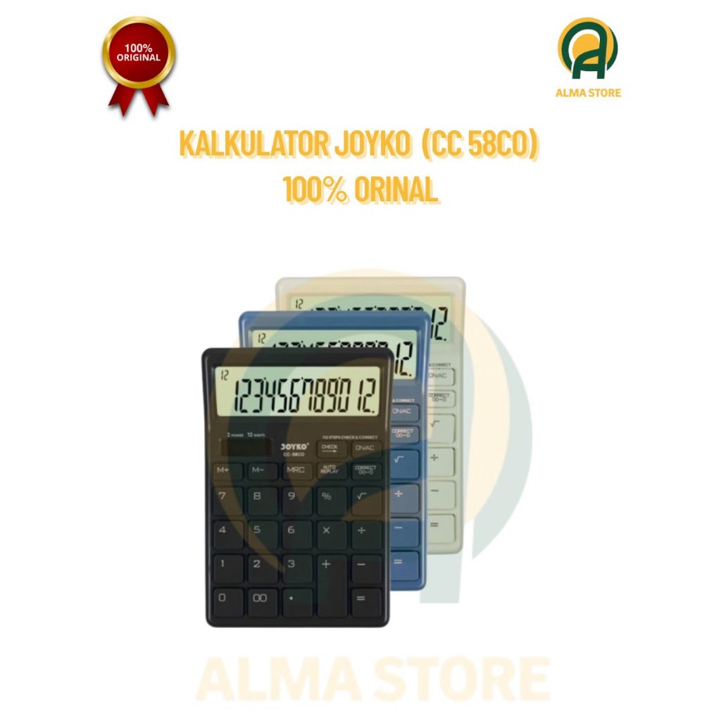 

KALKULATOR JOYKO (CC 58CO) 100% ORIGINAL