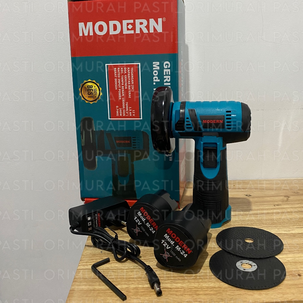 Grenda Gerinda Baterai 12v Modern M24 Batrai Gurinda 3in Cordless Cas 3” Grinda