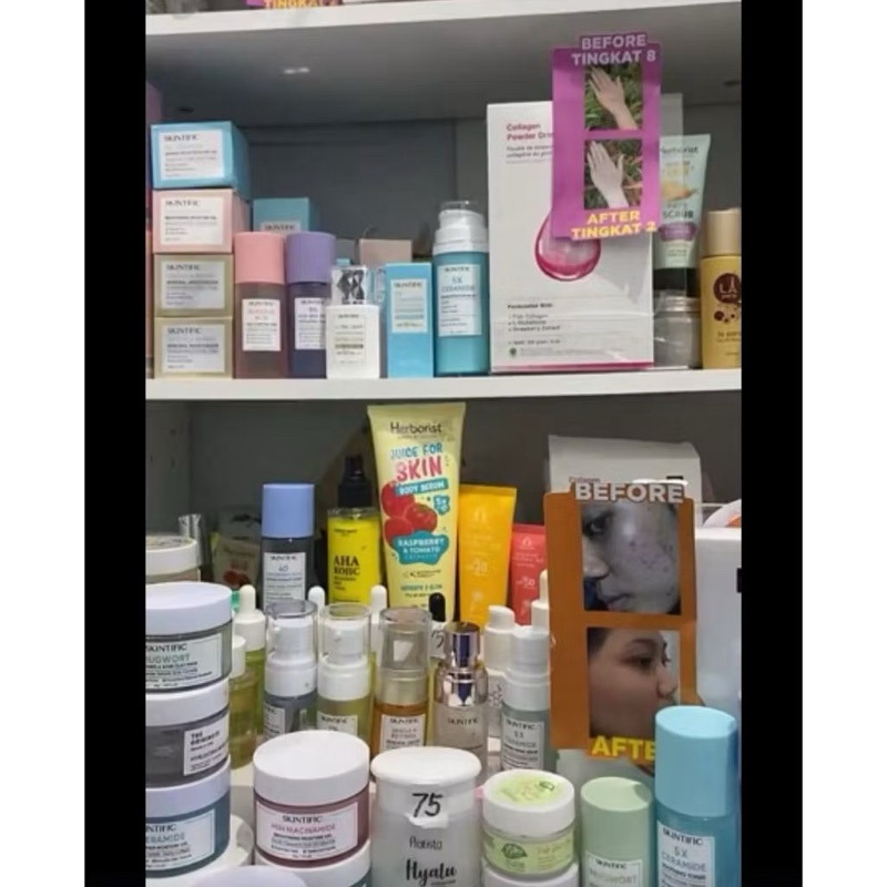 JAR BOTOL KOSONG SKINCARE KOSMETIK UNTUK PROPERTI VIDEO botol slavina parfum botol serum pipet btw  