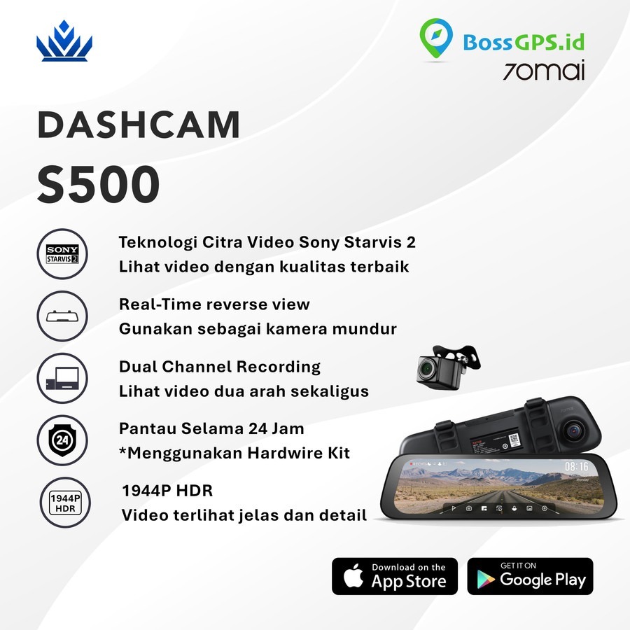 Dashcam 70mai S500
