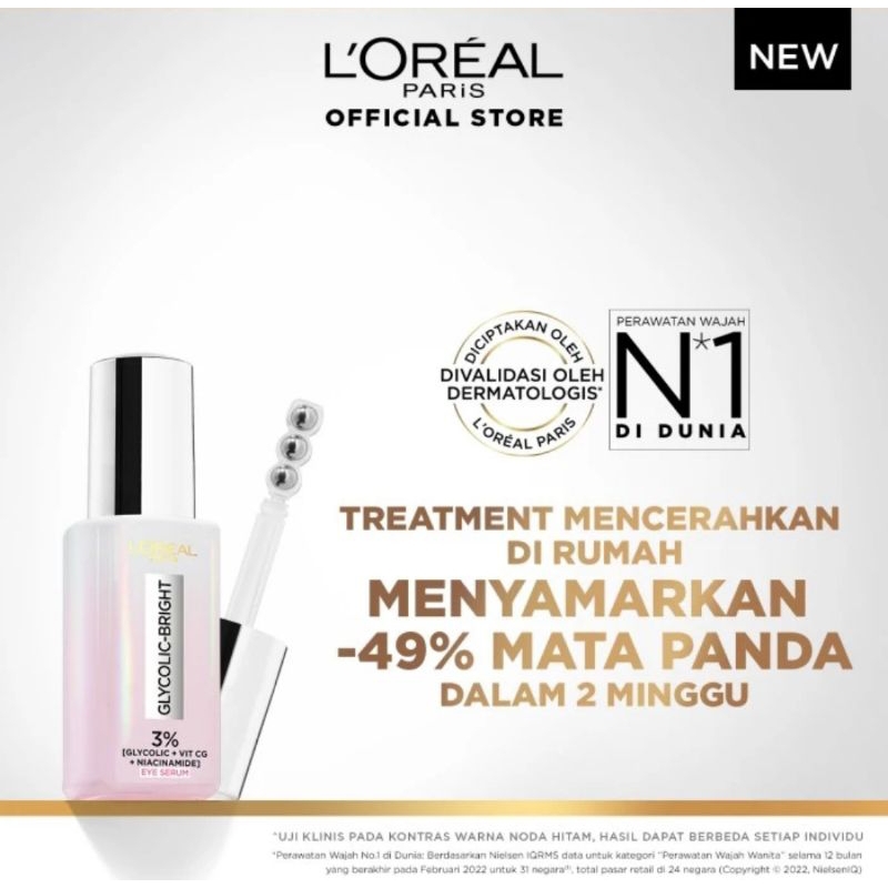 LOreal Paris GlycolicAcid Eye Serum 20 ML