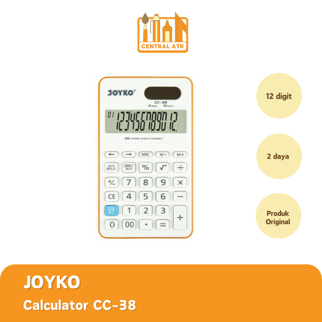 

CALCULATOR / KALKULATOR JOYKO MINI POCKET SIZE CC-38 (1 PCS) MURAH