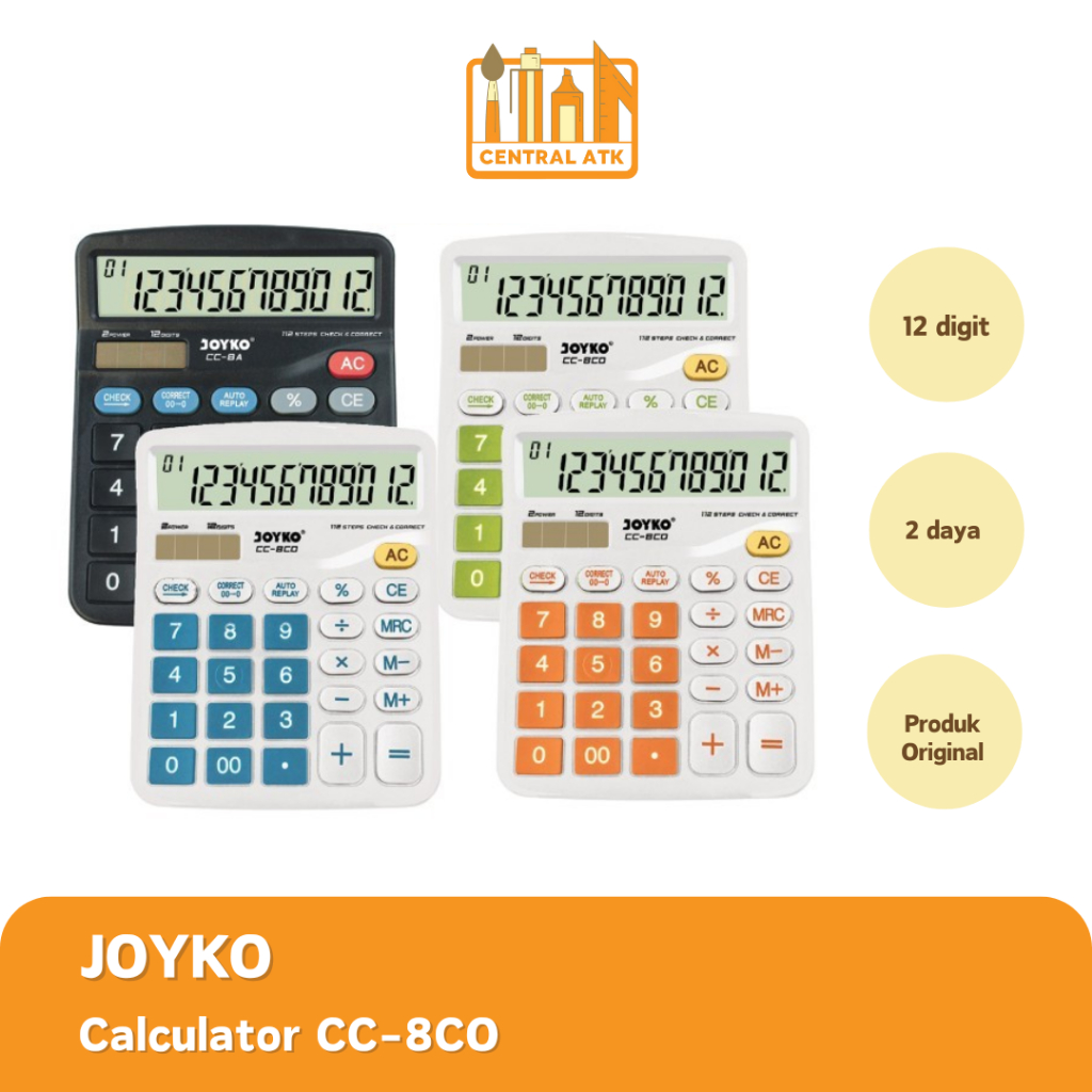 

CALCULATOR / KALKULATOR JOYKO CC-8CO MURAH