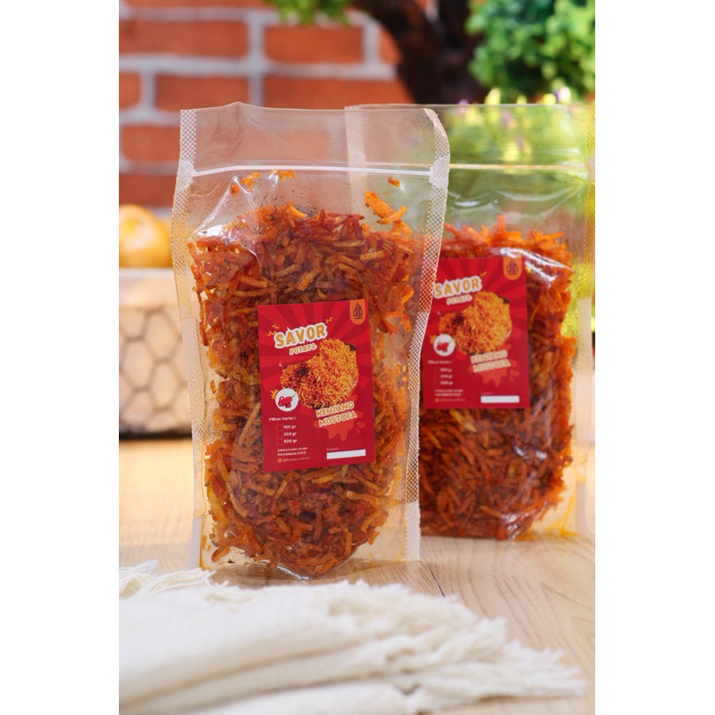 

SAVOR POTATO - KENTANG MUSTOFA 250 Gr - KERIPIK KENTANG KERING KRIUK RASA BALADO | MAKARASA FOOD