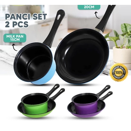 Panci Set Teflon dan Pastela 2in1 Anti Lengket