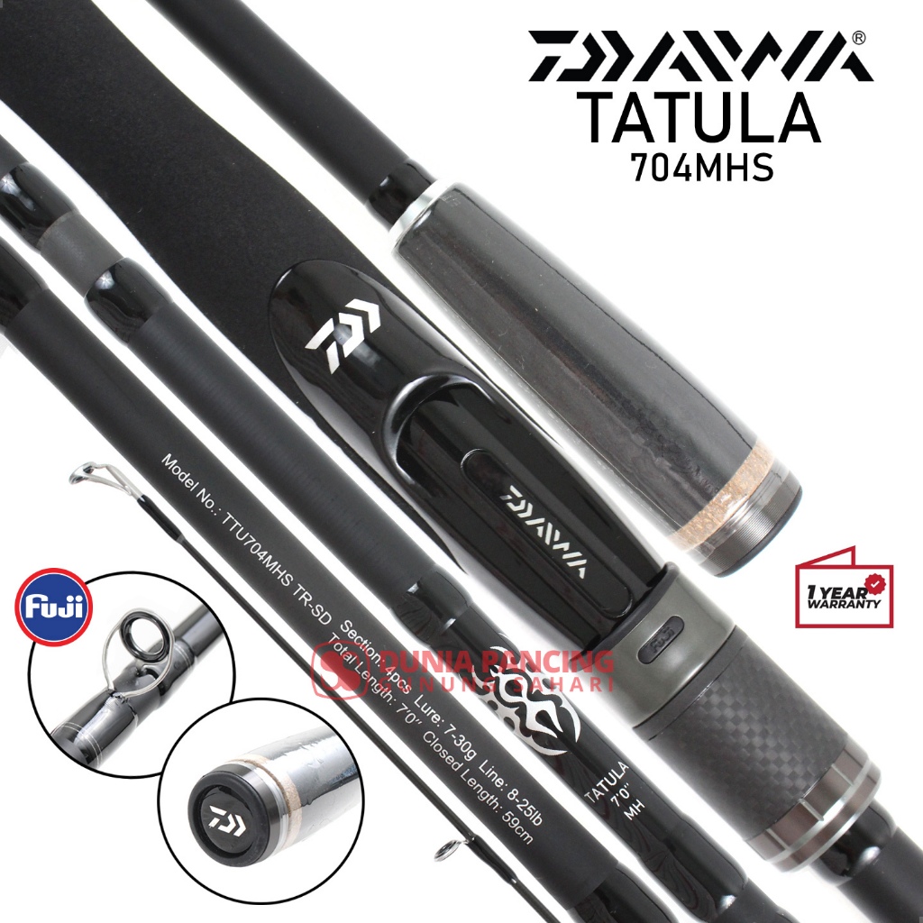 Joran Spinning Daiwa Tatula Travel Rod 704MHS-TR