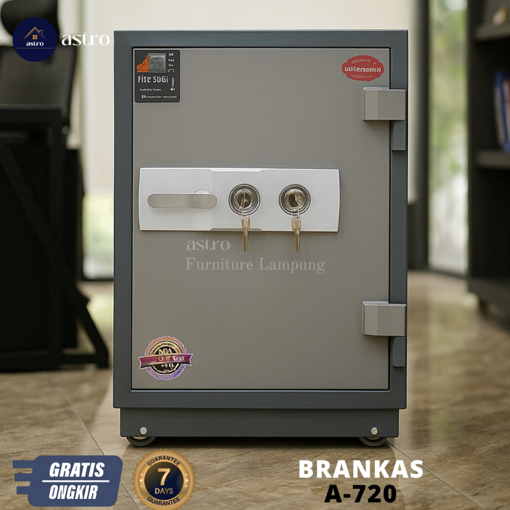 ASTRO BRANKAS - BRANKAS ANTI API KUNCI MANUAL GANDA / BRANKAS DOUBLE PROTECT