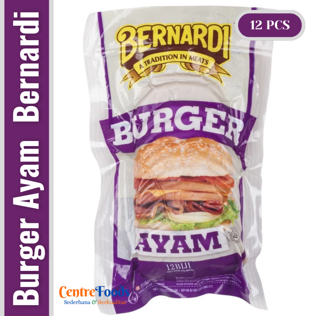 

Burger Daging Ayam - BERNARDI | Isi 12 Pcs - 500gr [ Harga Per BKS ]