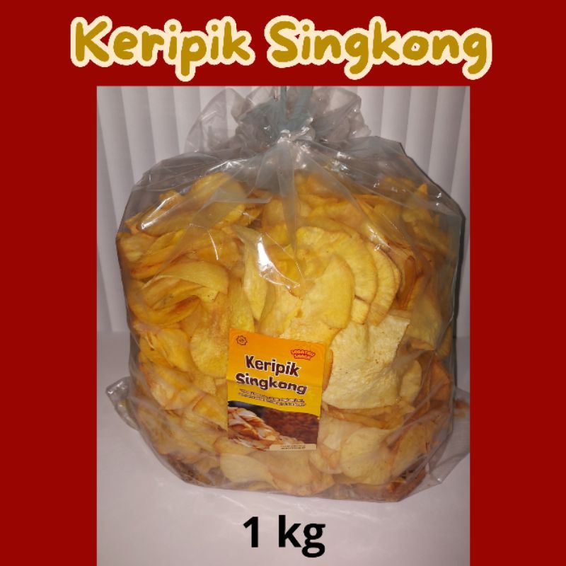 

keripik singkong GURIH ASIN 1 KG/ keripik renyah enak murah/ Snack cemilan / keripik kiloan 1 KG