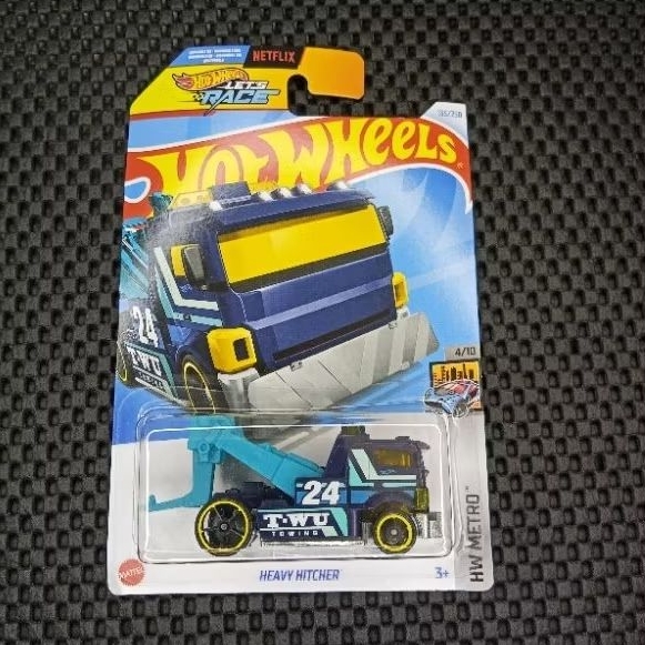 MAINAN ANAK HOTWHEELS MURAH HEAVY HITCHER BIRU TUA HW METRO