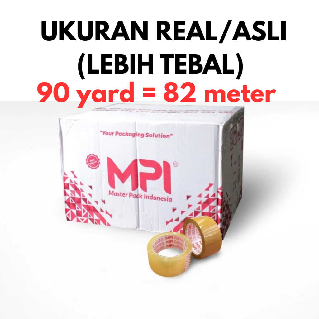 

LAKBAN BENING/COKLAT 90 YARD 45 X 90 YARD X 45 MICRON 1 DUS ISI 72