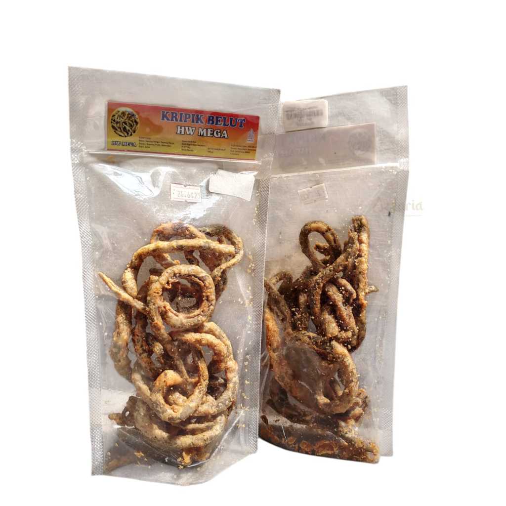 

AZZARIA Kripik Belut Camilan Enak Renyah