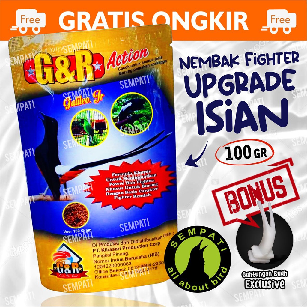 Sco SEMPATI Pakan G&R Gnr Action Galileo Jr Voer Kibasari Makanan Burung Murai Kacer Cucak Anis