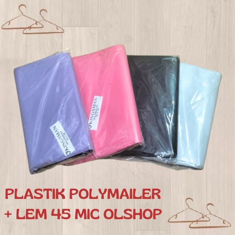 

PLASTIK POLYMAILER + LEM 45 MIC (HARGA JUAL PER 1 PACK = 100 PC)