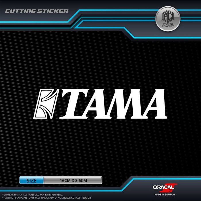 

Sticker Cutting Tama Logo Stiker Variasi Drums
