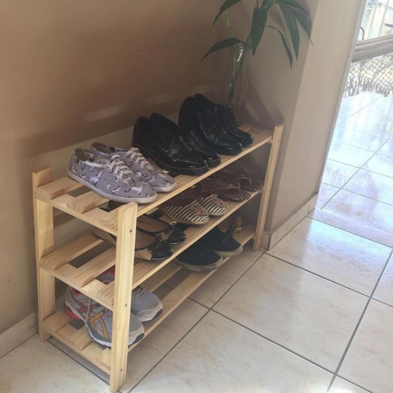 Rak Sepatu Kayu Jati Belanda asli Termurah