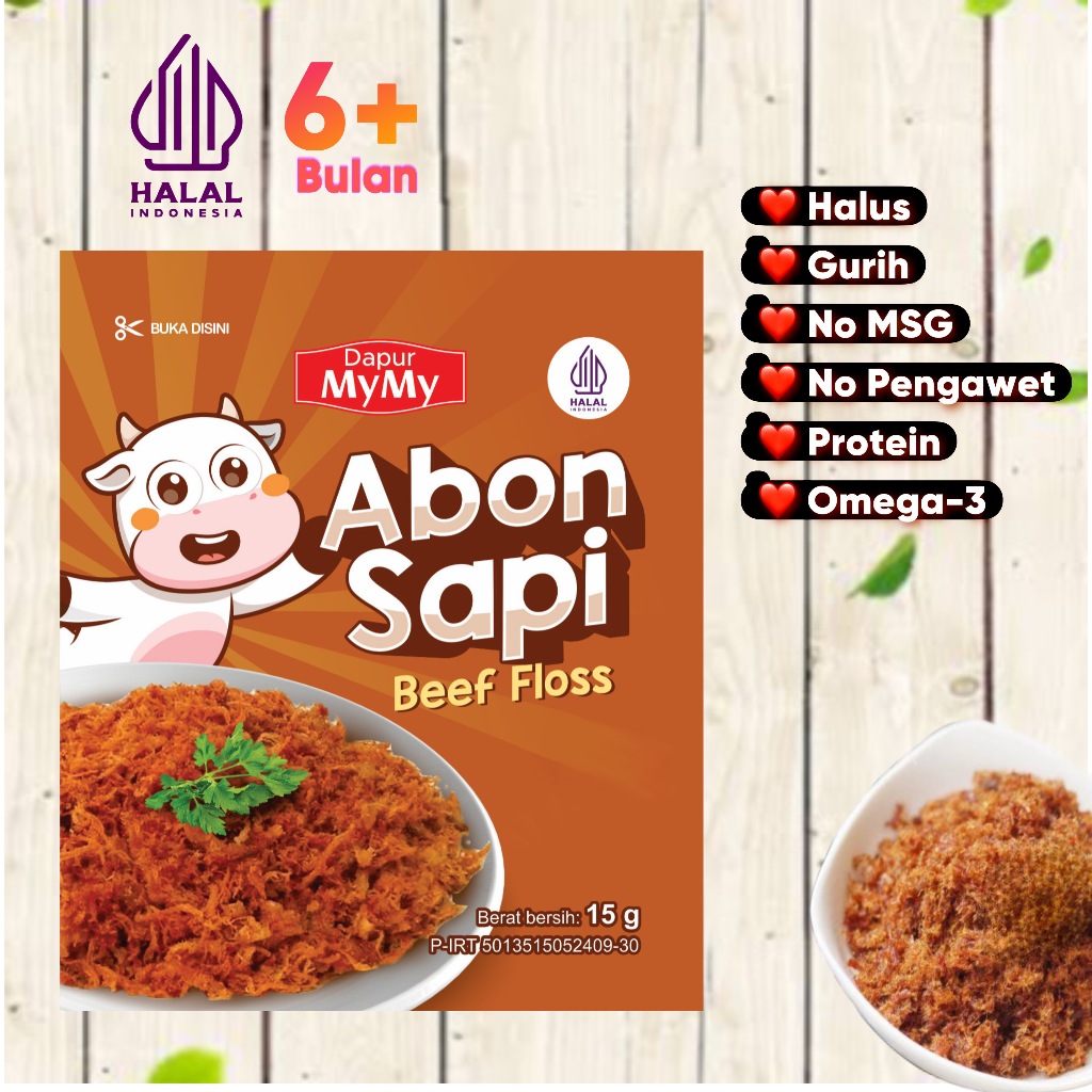 

PJ- Abon Sapi Abon MPASI Anti GTM Penambah Nafsu Makan Anak Tanpa Campuran Kemasan Ekonomis