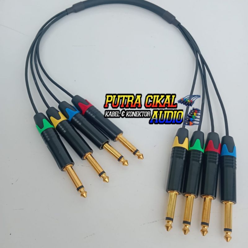 Snake kabel isi 4 / Kabel Audio 4 Chanel / Cenl / Ch  / Kabel Isi 4 Jack Akai / Akay To Akai /Akay