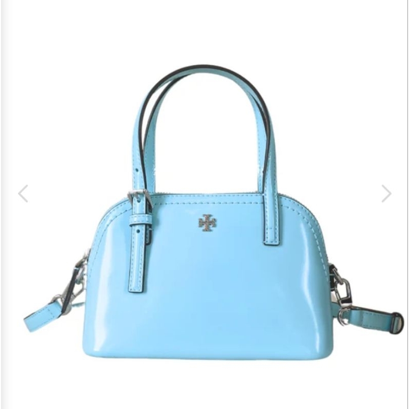 Tory Burch Emerson Patent Dome Satchel