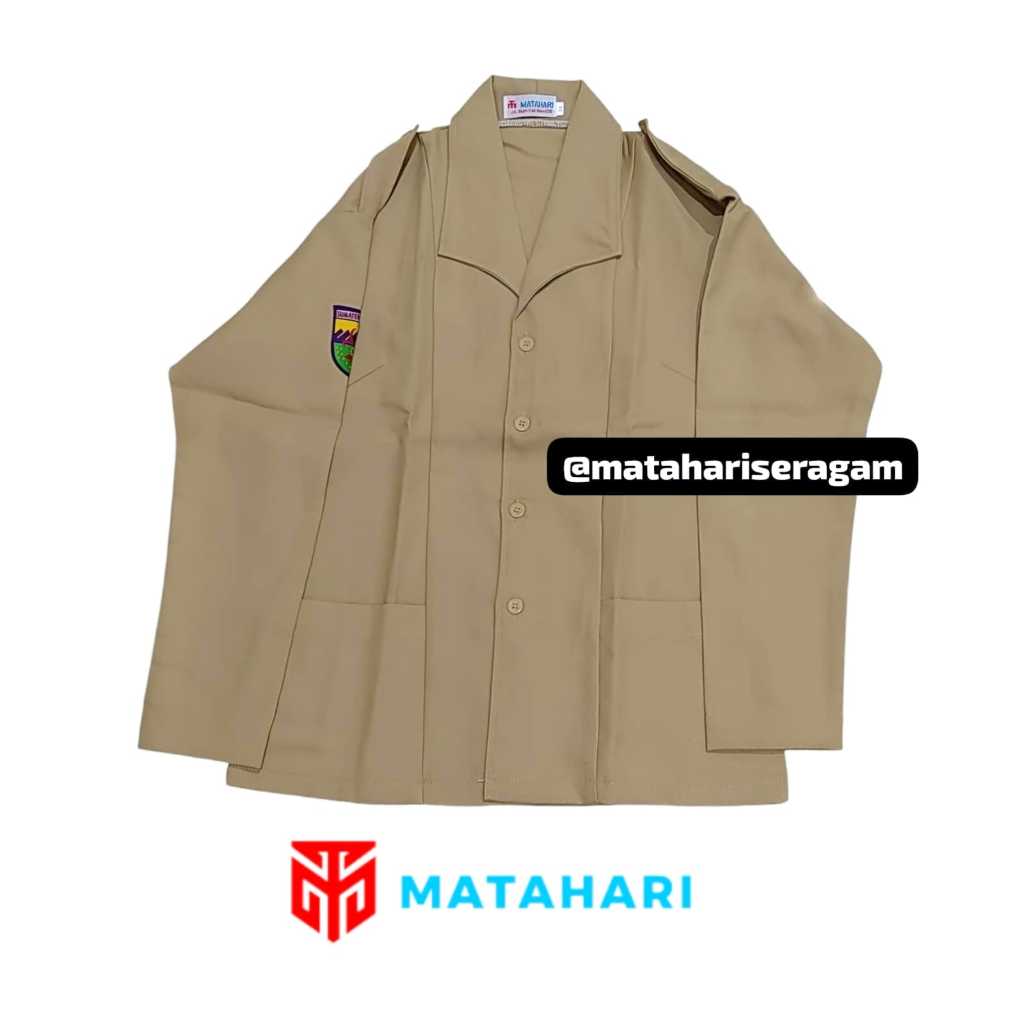 Matahari Seragam / Baju Rapilo Wanita Lengan Panjang / Seragam Pramuka Rapilo