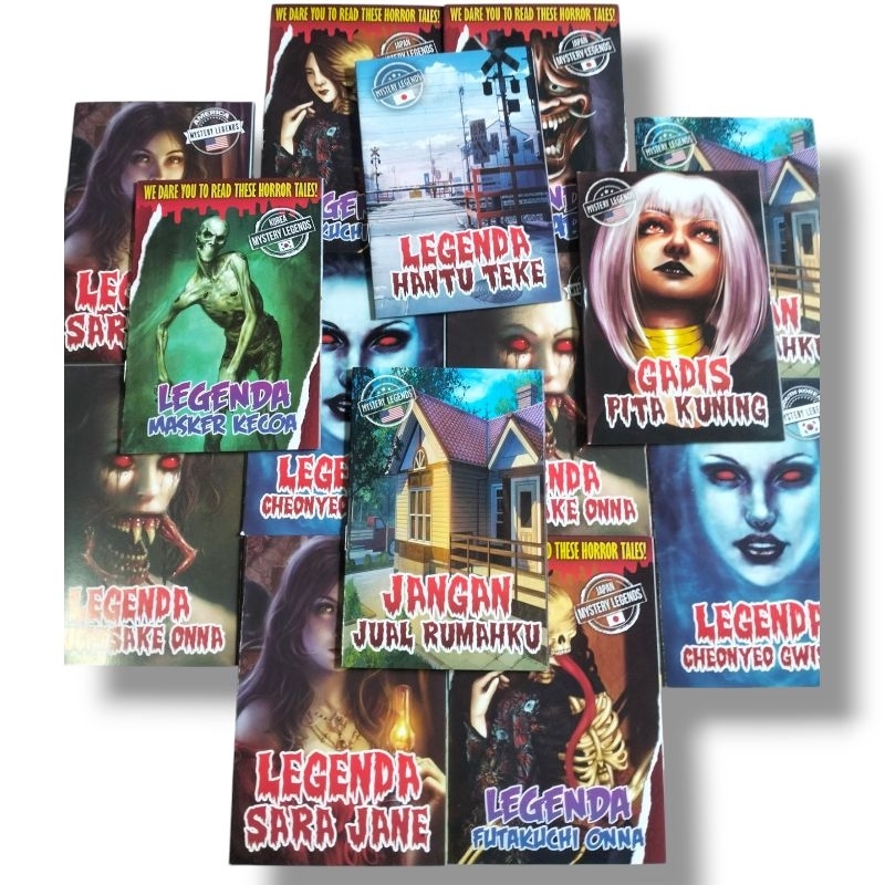 paket 5-10pcs komik Besar Tebal horor buku cerita misteri 1pack isi 10pcs komik