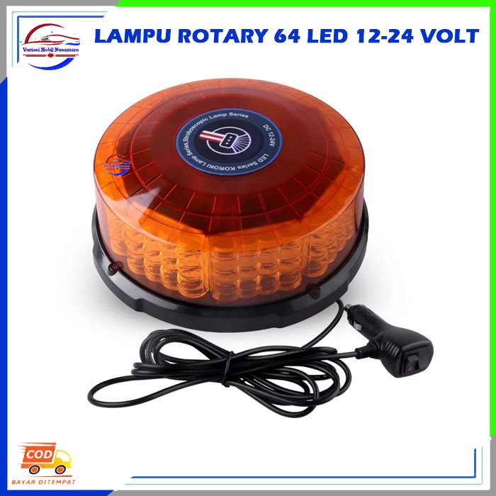 Lampu Led Variasi Rotary Rotari Blitz Atap Atas Kabin Variasi Mobil Truk Truck 12-24 Volt