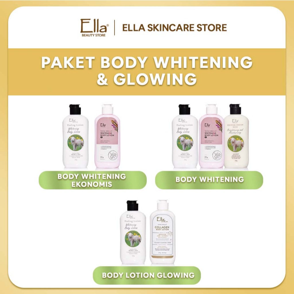 (KHUSUS LIVE) Ella Skincare Paket Body Whitening All Varian