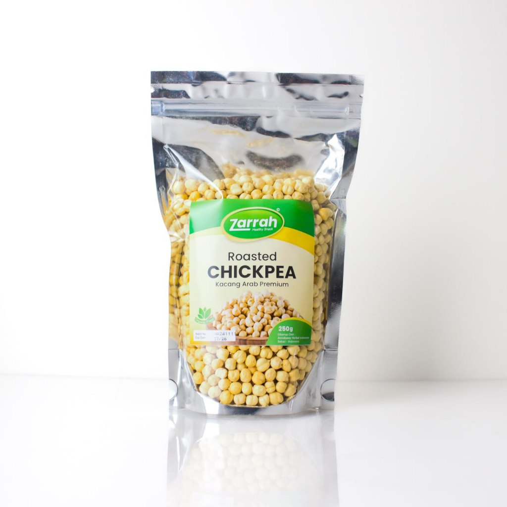 

Kacang Arab Panggang 250gr Zarrah Roasted Chickpea Premium 100% Original / Kacang Arab Matang