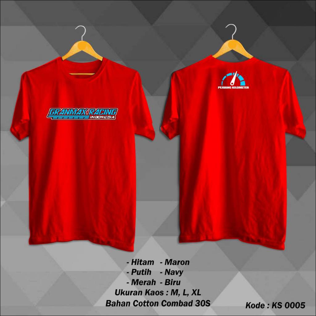 Kaos Grand Max Racing Indonesia | Tshirt Best Seller | Desain Tema Grand Max