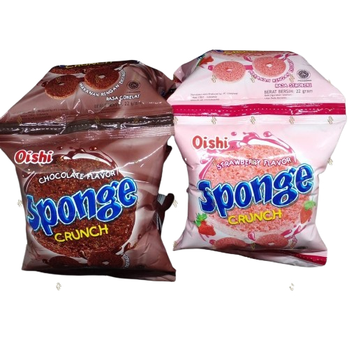 

OISHI SPONGE CRUNCH RENCENG 10X22gr COKELAT STROBERI