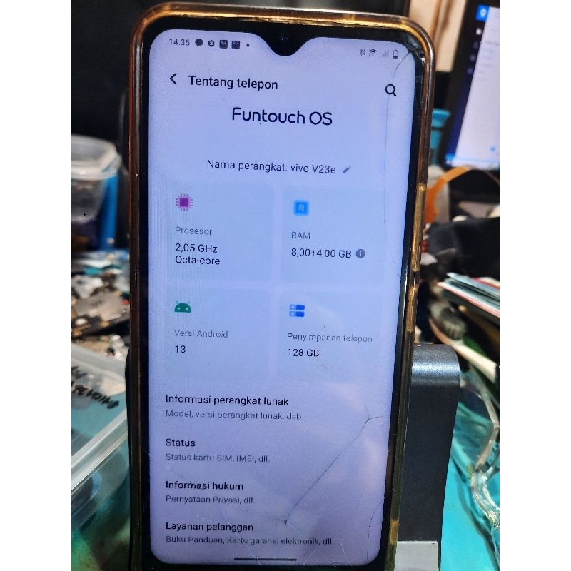 Mesin Vivo V23e 8/128 Normal No Minus..