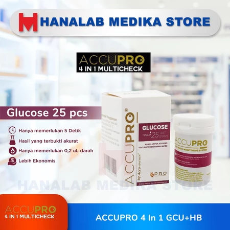 ACCUPRO Strip Isi Ulang / Accupro Gula Cholesterol Asam Urat HB / Accupro / Strip Accupro