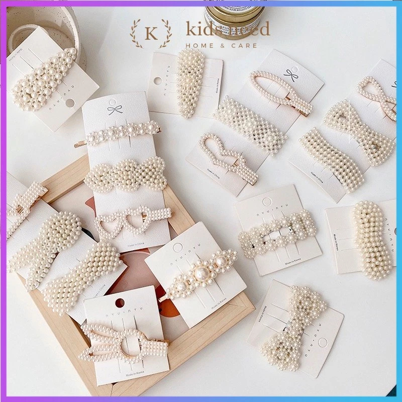 Jepit Rambut Mutiara Korea Jepit Rambut Pita Mutiara Hair Pin Capitan Rambut