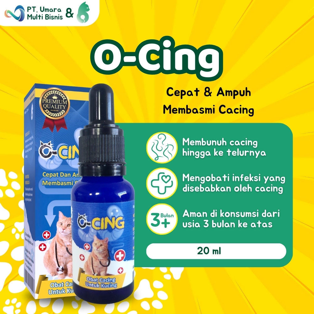 Obat cacing kucing | O-CING 20ML