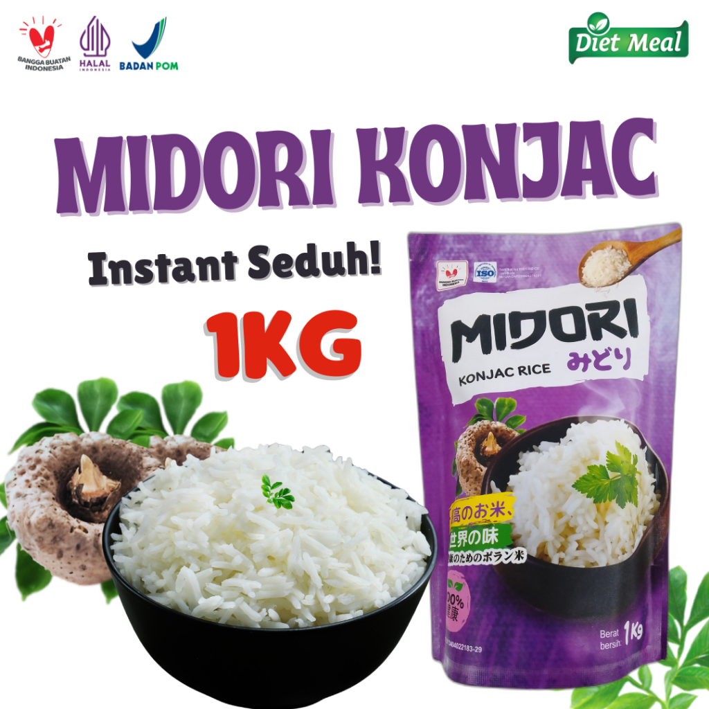 

Beras Porang Seduh MIDORI berat 1 KG