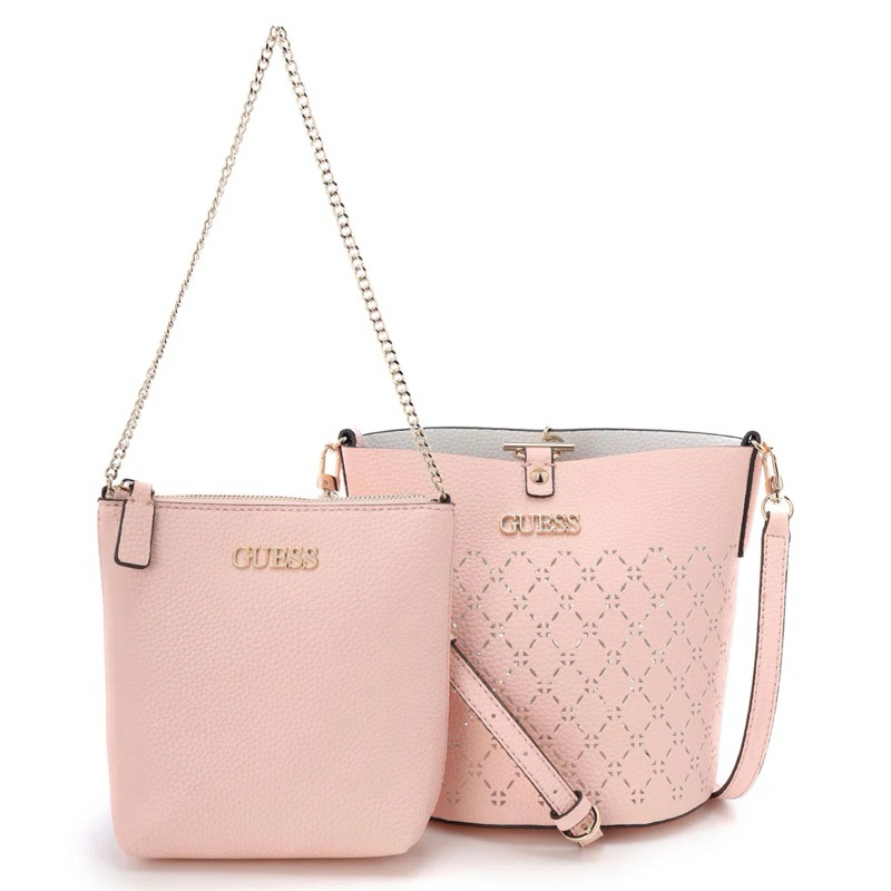guess bucket pink / tas guess pink / guess bags / guess slingbag