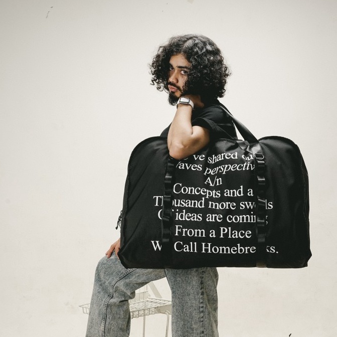 KODE C12Q UNKL347 Travel Bag Warna Hitam Bahan Cordura BLOX