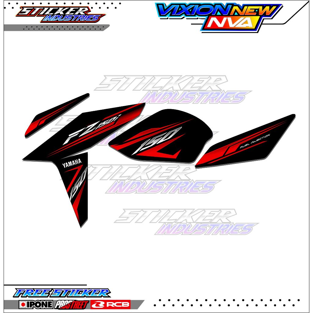 STRIPING VARIASI  YAMAHA VIXION NEW NVA FZ 150i / STICKER LIST VARIASI MOTOR VIXION NEW NVA