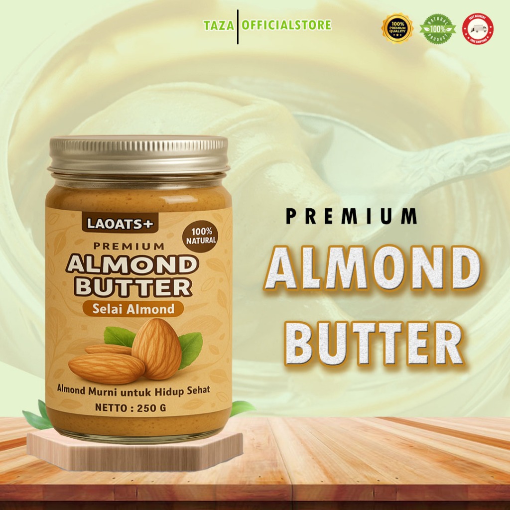 

Selai Almond Premium Almond Butter 250g Laoats+