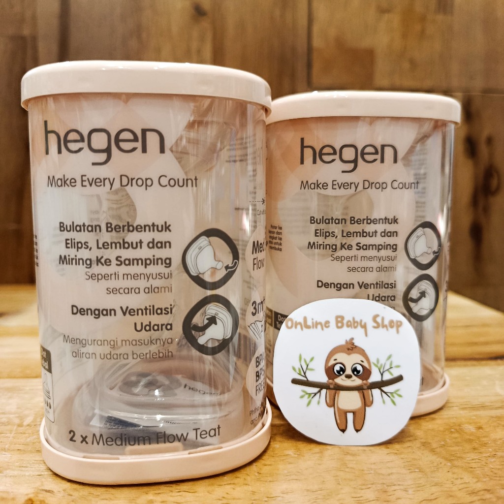 Hegen TeatThick Feed (2Pk) - Dot Botol Susu Bayi