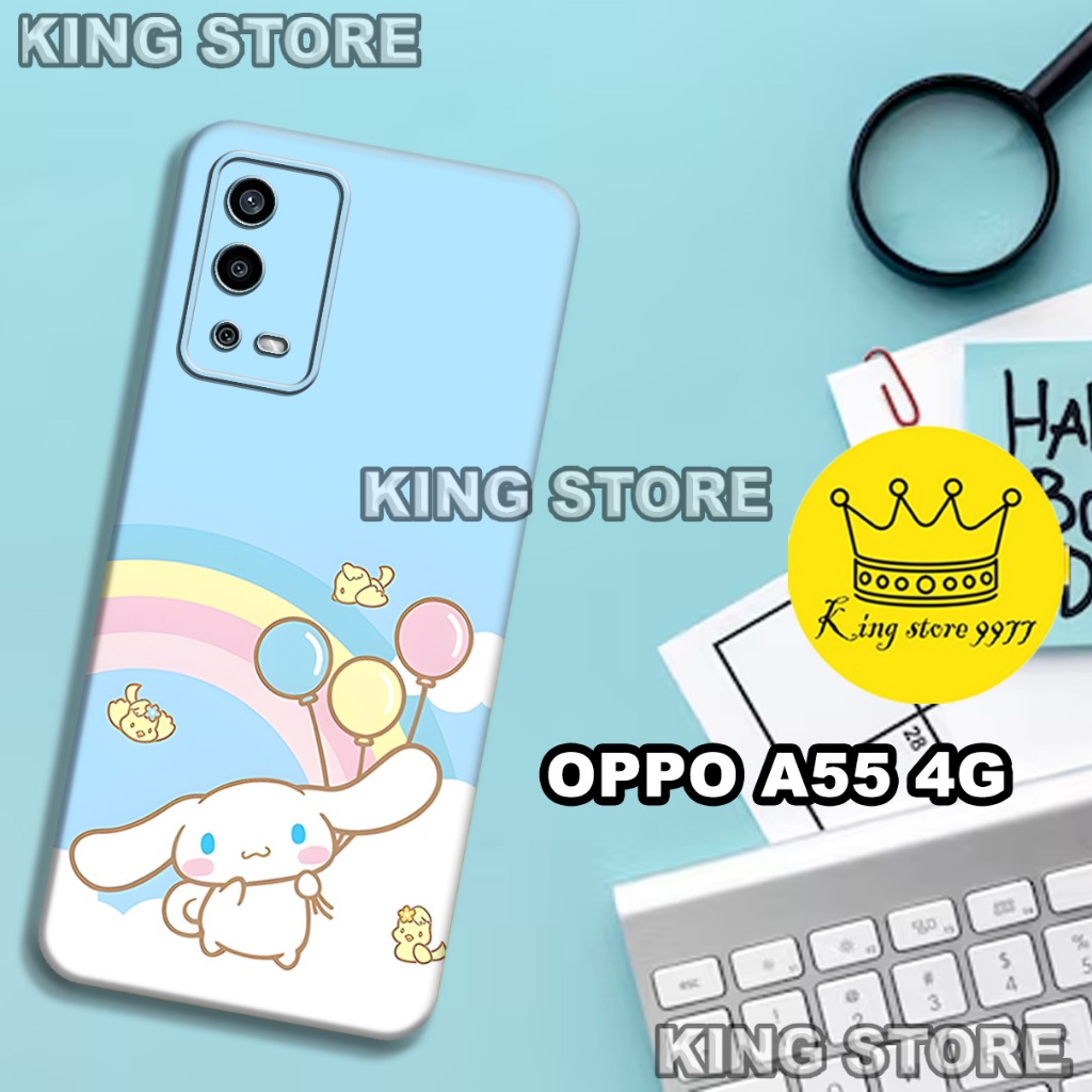 (KS16)  Softcase karet untuk OPPO A55 Motif gambar karakter Lucu/casing OPPO A55 terbaru/kesing hp/s