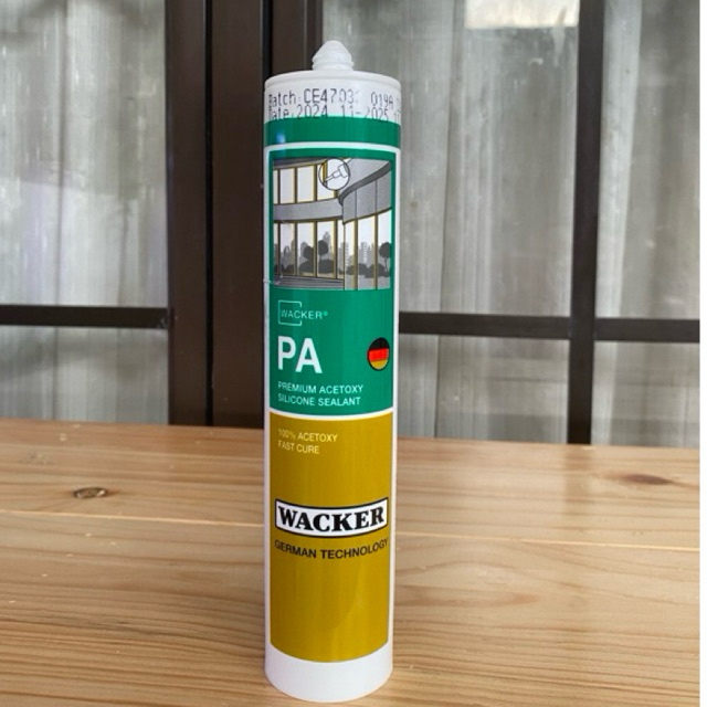 Lem Silicone Lem Sealant Wacker PA Untuk Aluminum PVC Plafon / Lem Kaca WACKER PA