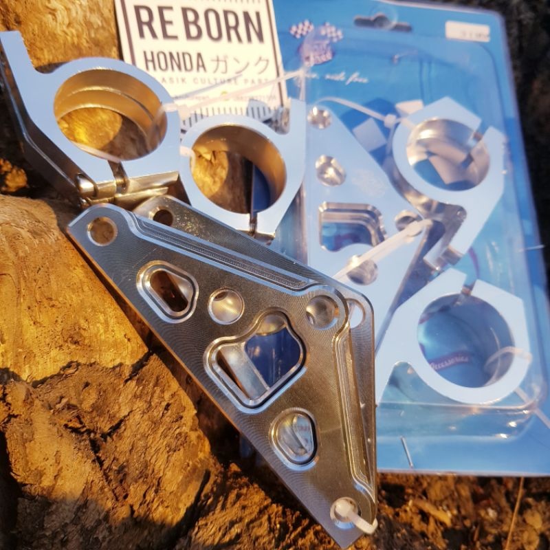 KUPINGAN LAMPU BREKET CINCIN DUDUKAN LAMPU CNC BORNFREE GL CB TIGER MP AS 31 DAN 33