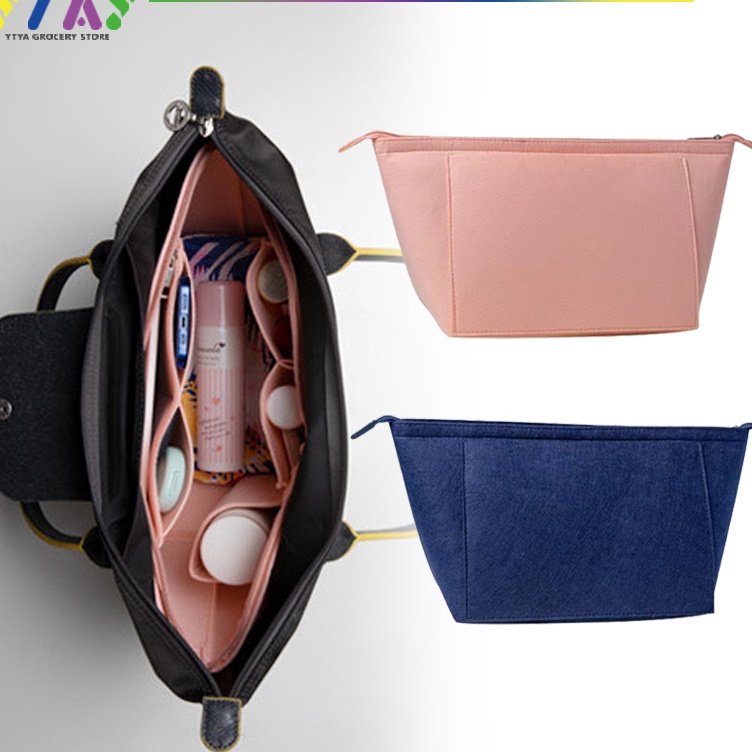 KODE B29N Tas Bag Organizer Tas Dalaman Wanita Bludru Bag Organizer Longchamp Dalaman Tas Organizer 