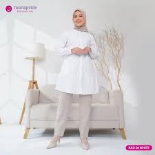 BAJU ATASAN DEWASA RAUNA RAD 03 WARNA PUTIH