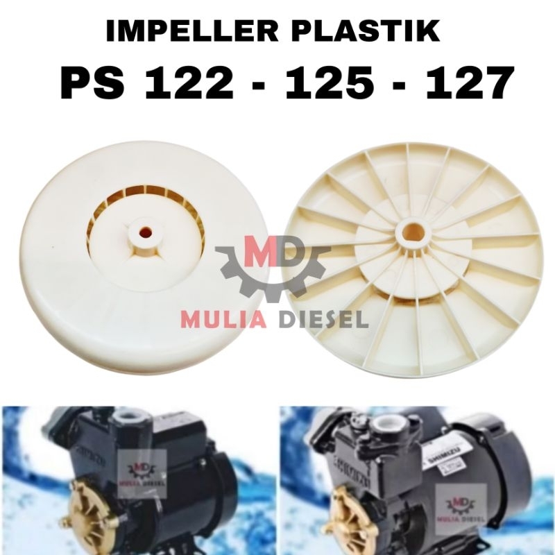 Kipas Impeller Plastik Dinamo PS 122 125 127 116 Shimizu Sanyo Pompa Air Listrik
