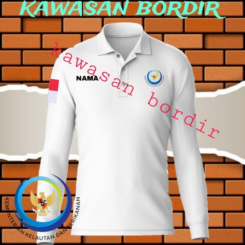 polo shirt KKP RI kaos KKP RI seragam KKP RI baju KKP RI kaos kementerian kelautan dan perikanan ser