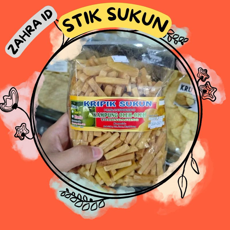 

350GR KERIPIK STIK SUKUN KHAS KAMPUNG OLEH-OLEH TULUNGAGUNG
