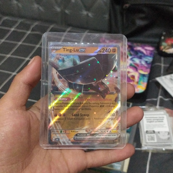 Kartu Pokemon ID Ting-Lu EX - Harta Berkilau EX Sv4a 113/190 RR